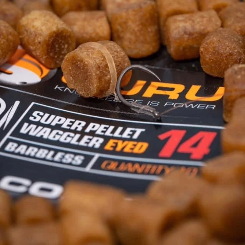 Guru Super Pellet Waggler Barbless Eyed Hooks